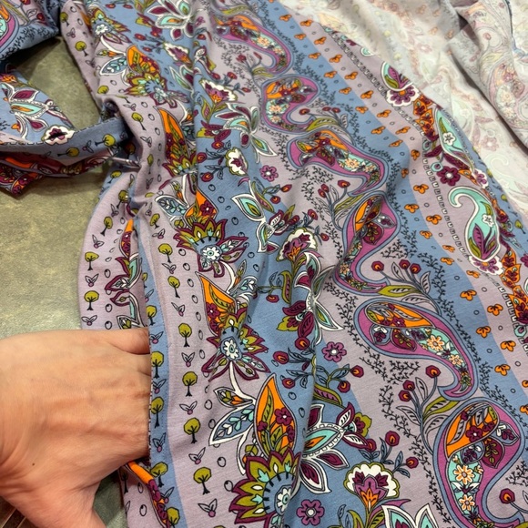 Vera Bradley Womens Plush Robe Size S/M Colorful Paisley Comfy Cozy Loungewear - Picture 6 of 9